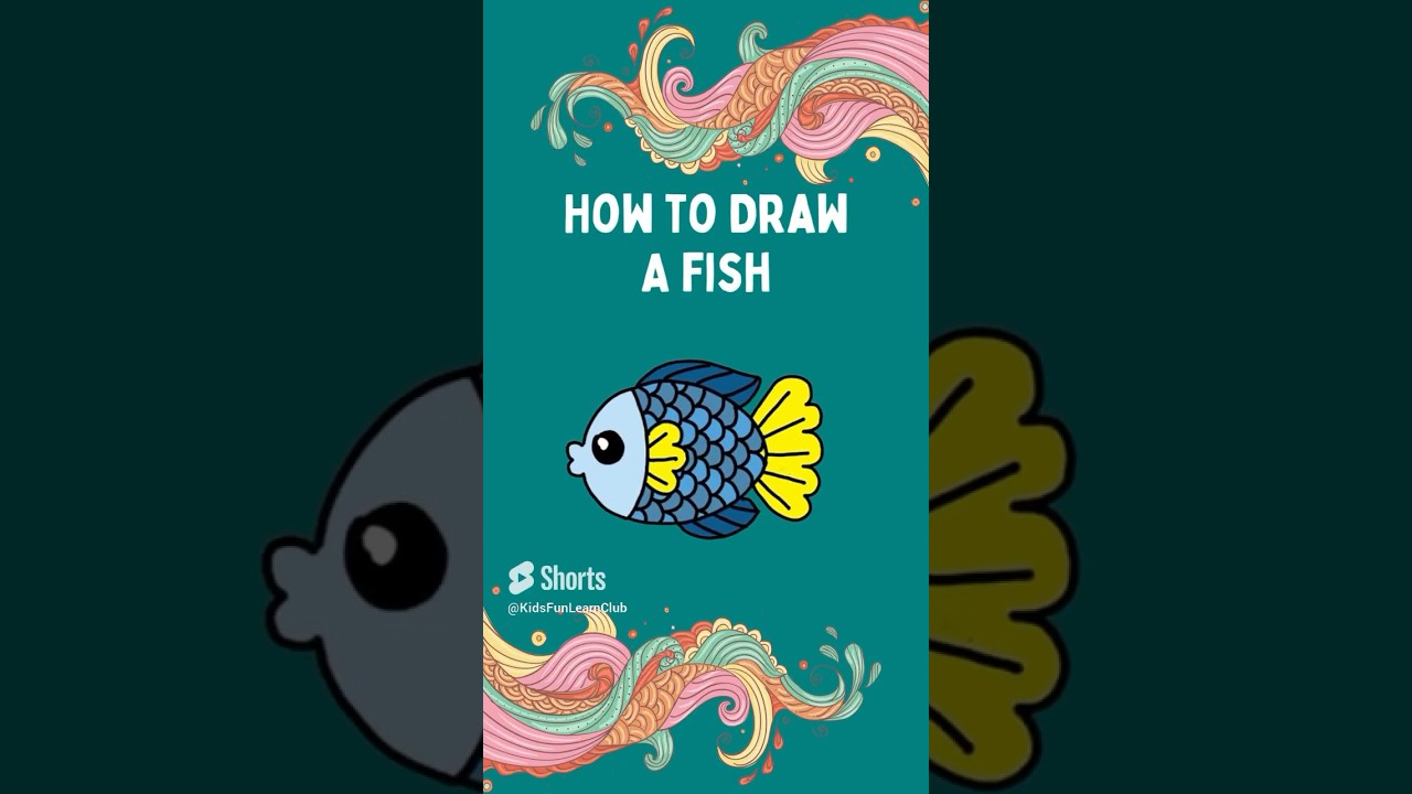 Fish Drawing Easy | how to draw fish from beginners #shorts