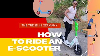 How to ride an E-scooter in Germany | Lime scooter