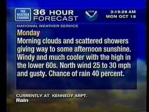 WeatherStar XL v1, Kennedy Arpt. NYC 10-17-99