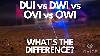 DUI vs DWI vs OVI vs OWI - What's the difference