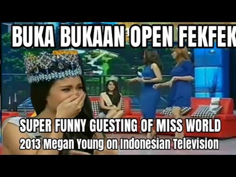 MEGAN YOUNG GUESTING ON INDONESIAN TV PROGRAM OPEN FEKFEK BUKA BUKAAN