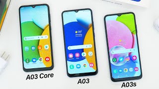 Samsung A03 Core vs A03 vs A03s Comparison! What