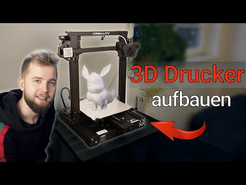 Creality CR-6 SE Aufbau und Testdruck! - 3D Drucker aufbauen | MichaelInDev