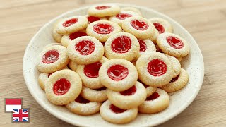 Download lagu TANPA Cetakan! Resep STRAWBERRY THUMBPRINT COOKIES [Kue Kering Tahun Baru & Lebaran] mp3