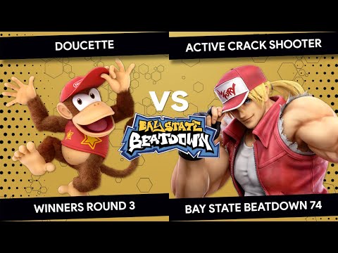 Bay State Beatdown 74 - Doucette (Diddy Kong, ROB) vs active crack shooter (Terry) - Winners Round 3