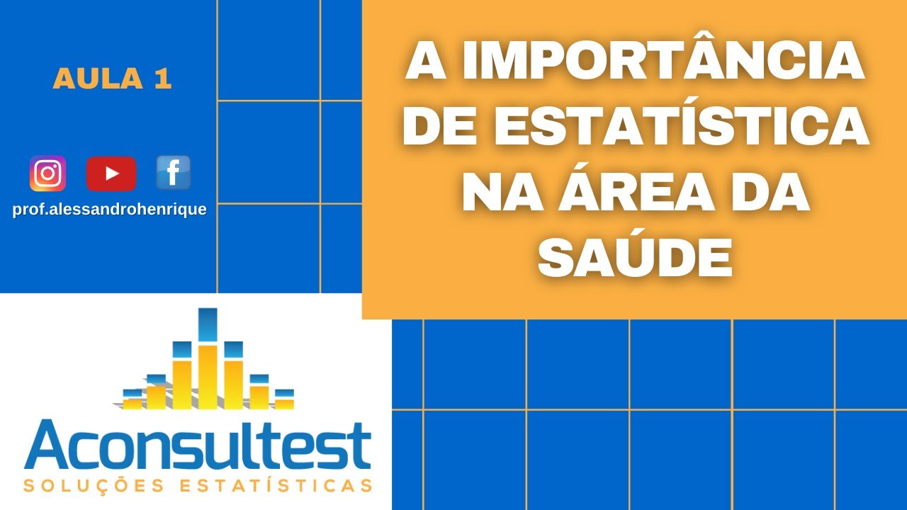 Aula #1 - A importância da Bioestatística para pesquisa em Saúde e definições importantes