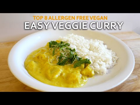 Easy Veggie Curry | Top 8 Allergen Free Vegan Recipe
