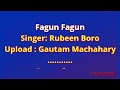 Fagun Fagun Orginal Karaoke with Lyrics