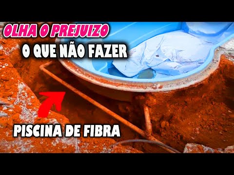 PISCINA DE FIBRA E SEUS PROBLEMAS | NÃO FAÇA ISSO NA PISCINA DE FIBRA !