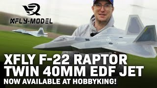 XFLY (PNF) F-22 Raptor Twin 40mm EDF Jet EPO 702mm