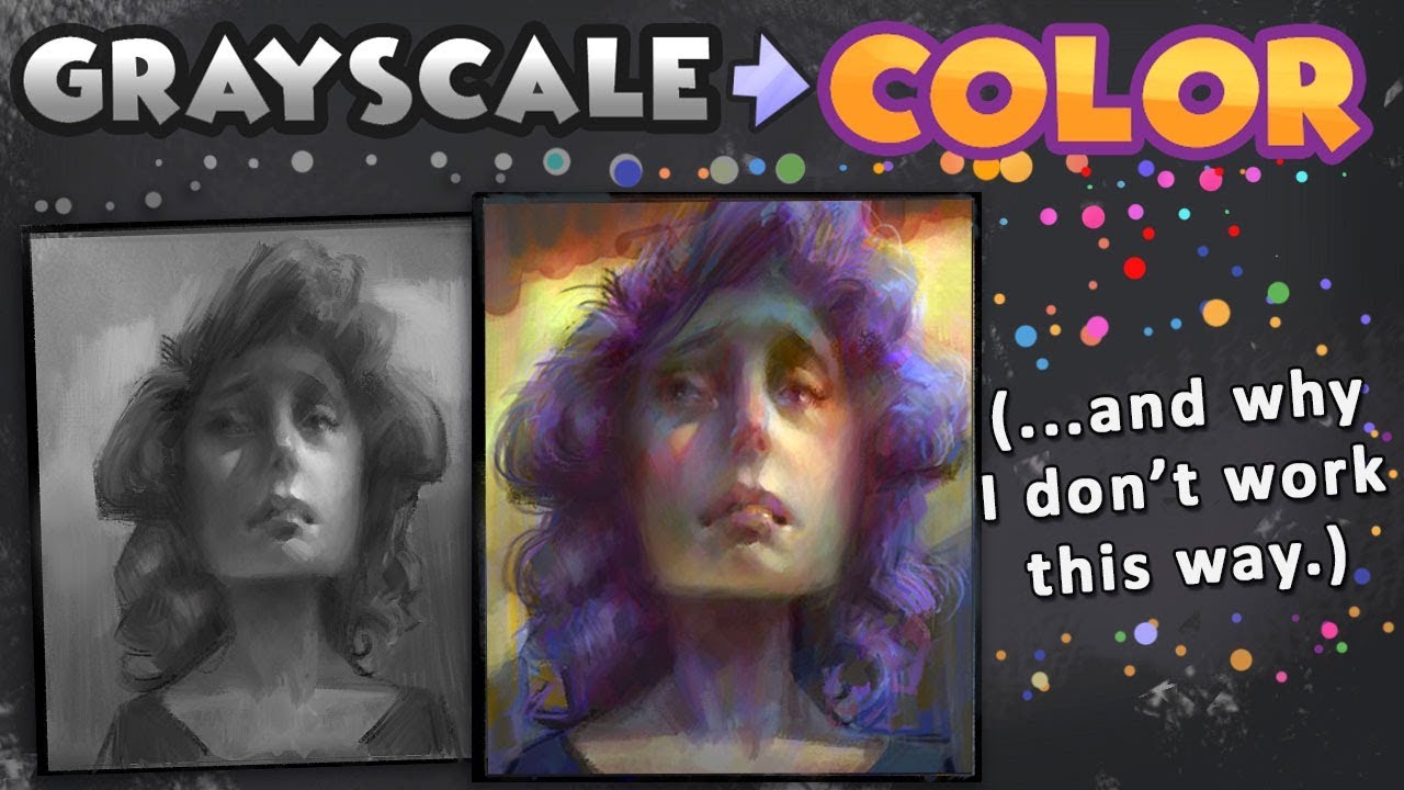 Grayscale To Color Art Process ... and why I don't use it