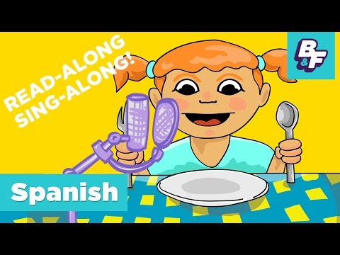 Sing-Along Children Song - Learn Spanish Food Vocabulary with BASHO & FRIENDS - ¡Tengo Hambre!