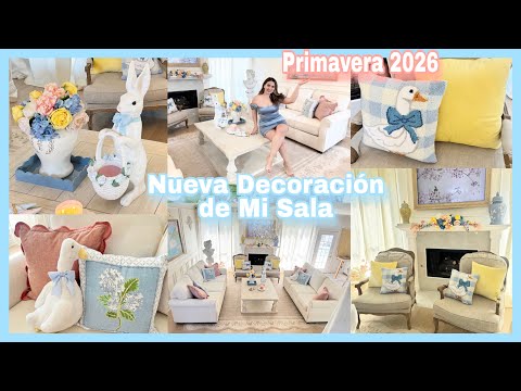 Nueva Decoración de mi Sala 🩵🌸 Primavera 2026 