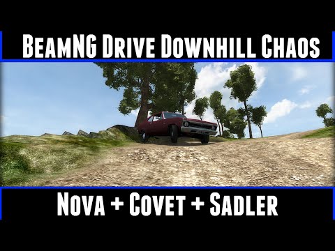 BeamNG Downhill Chaos Ep 2 Nova + Covet + Sadler (60FPS)