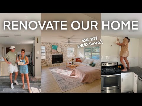 home renovation vlog: flooring replacement, limewash fireplace, and more!