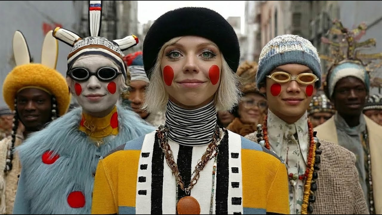 AI Art & Fashion Video | Beyond The Clouds  - 4K