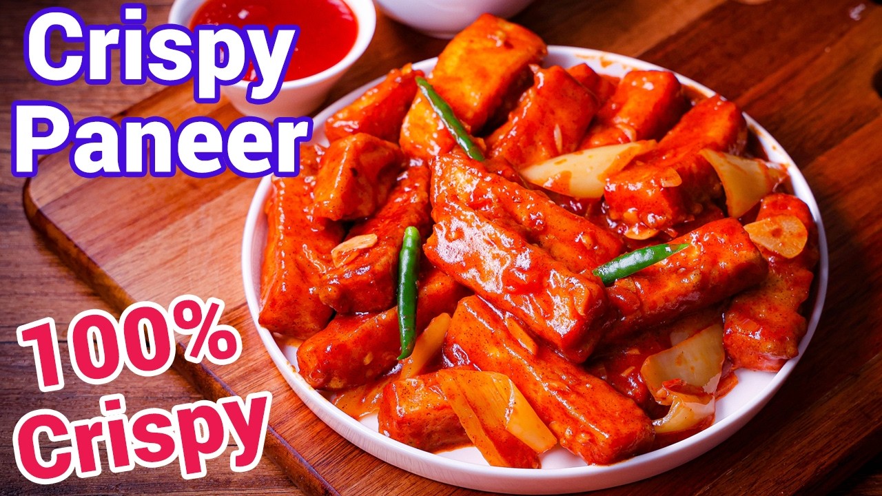 Crispy Paneer Starter 🧀✨ - Street Style Chilli Paneer Snack | Best Indo Chinese Snack Recipe 😋