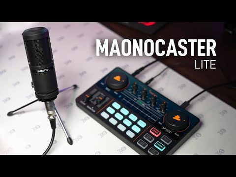 MAONO Maonocaster Lite - First impressions & Test: Podcast/Streaming Mixer & Microphone