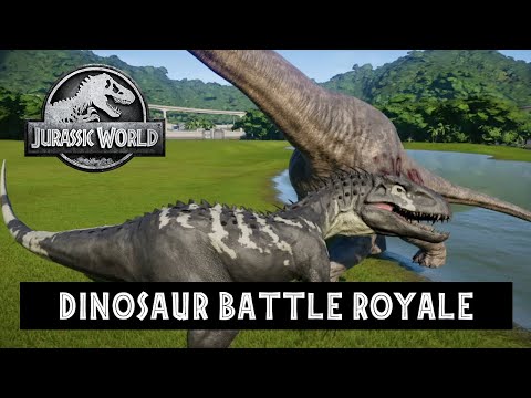Carnotaurus, T-Rex, Indominus Rex, Indoraptor - Dinosaur Battle Royale 27-Jurassic World Evolution