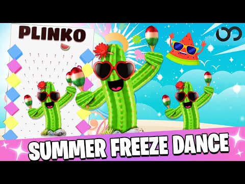 Summer Freeze Dance ☀️ Just Dance Brain Break for Kids ☀️ Summertime Race Game