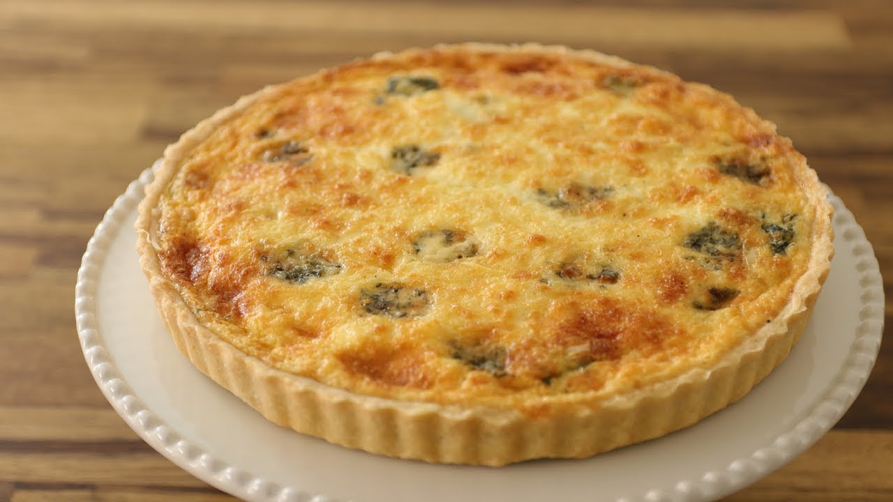 Spinach and cheese Quiche Recipe The Cooking Foodie