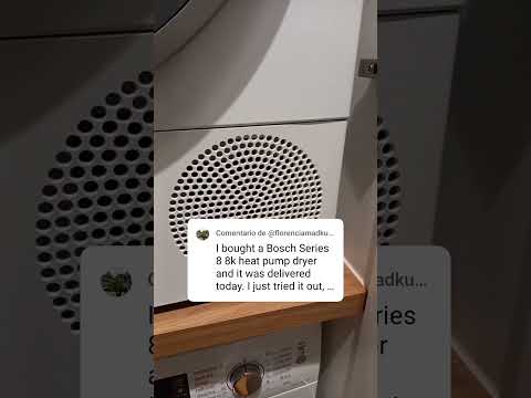 Noise from Bosch Serie 8 heat pump dryer 8 kg
