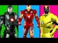 Finger Family Nursery Rhymes Song Toy Story Buzz Lightyear Avengers Iron Man Monster Inc