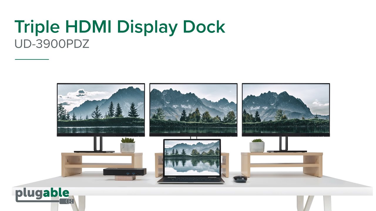 New Plugable Triple HDMI Display Dock - Turn your Home or Office into the Ultimate Workspace