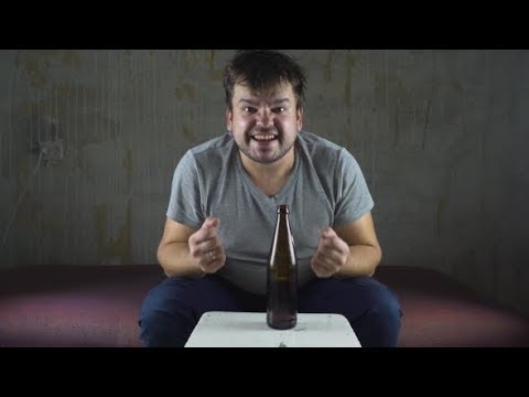 Man Drinks Beer and Watches Football on the Old TV | Stock Footage - Videohive