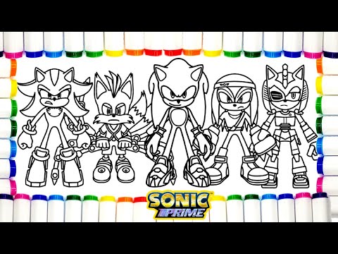 How to COLORING  Sonic Team  Coloring Pages Sonic The Hedgehog 3 DRAW  Tobu - Candyland NCS Release