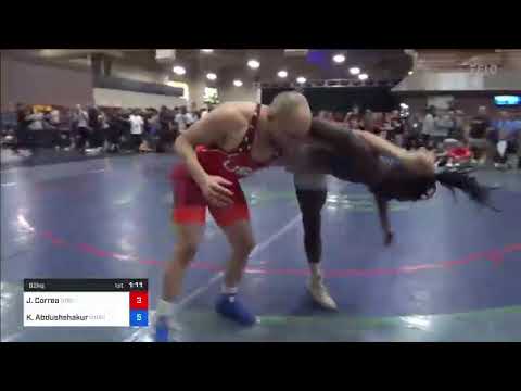 82 Kg Cons 4 - Johanner Correa, North Carolina Vs Khalil Abdushshakur, Morris Fitness Wrestling Cl