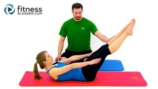 Pilates Abs and Obliques Workout - 26 Minute Fitness Blender Online Pilates Class