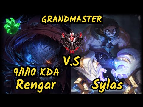 GRF Sword (RENGAR) vs SYLAS - 9/1/10 KDA TOP GAMEPLAY - KR Ranked GRANDMASTER