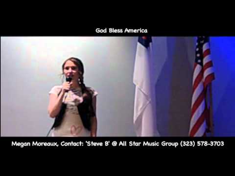 Megan Moreaux singing The National Anthem/ God Bless America