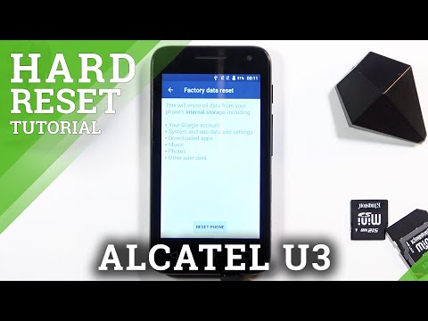 How to Factory Reset ALCATEL U3 – Erase Storage using Settings Menu