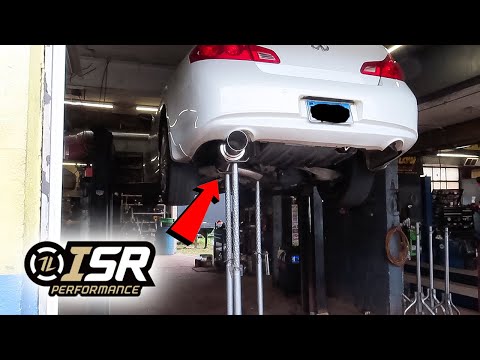 ISR Single Exit On My G37x Sport Sedan! Sounds Amazing
