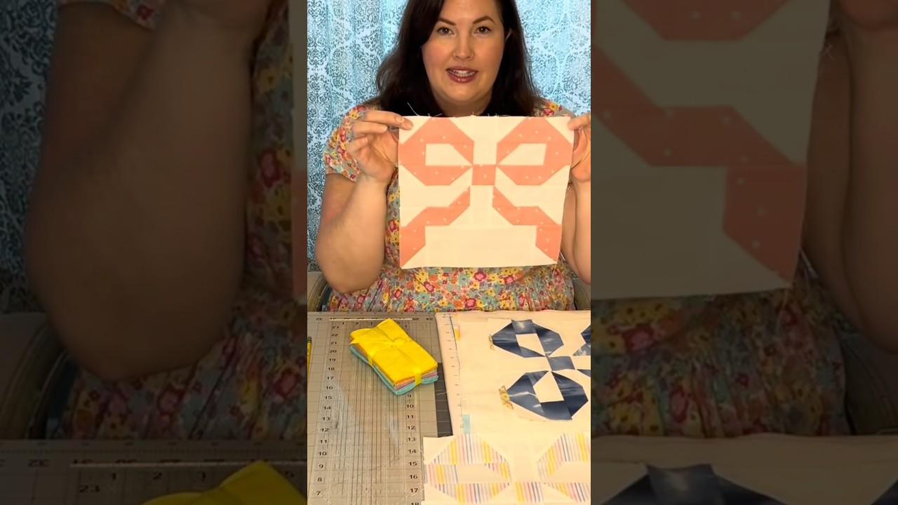 Sweetest pattern! Full tutorial on my channel #bowquilt #quilting
