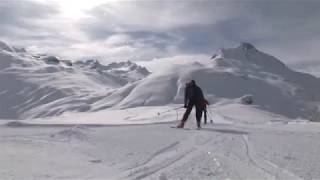 How to use skins to ski uphill