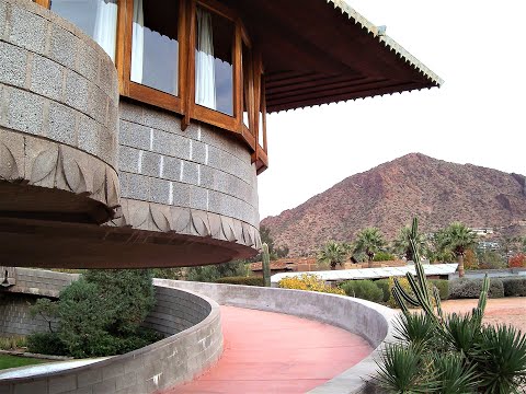 Frank Lloyd Wright's David Wright Usonian House - YouTube