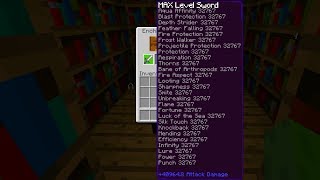 MAX LEVEL Enchantments in Minecraft (Level 32767)