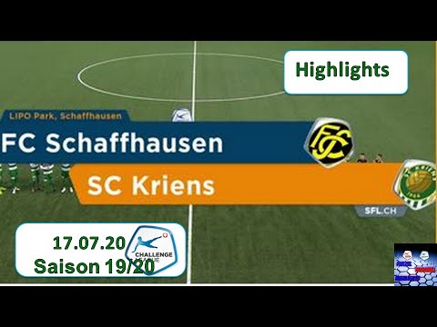 Highlights: FC Schaffhausen vs SC Kriens (17.07.2020)