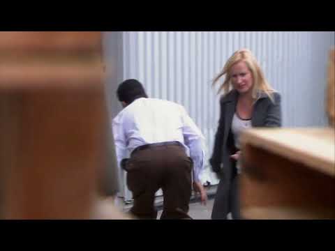 The Office - Angela kicks Oscar