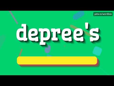 DEPREE'S - HOW TO PRONOUNCE IT!?