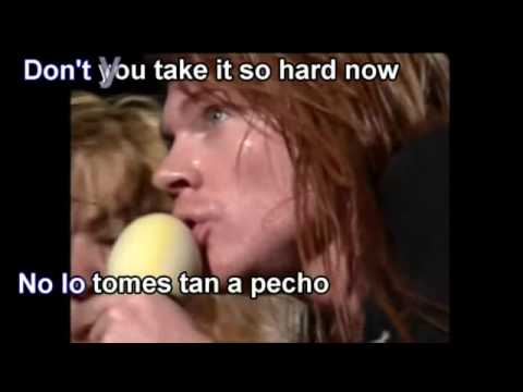 Guns n' Roses   Don't cry Subtitulada en Español e Inglés live