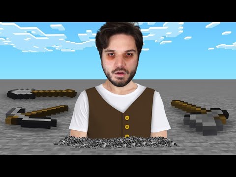 COMO EU SOBREVIVI POR 7 DIAS NUM PLANETA INTEIRO DE PEDRA NO MINECRAFT!