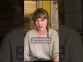 Taylor Swift on writing 