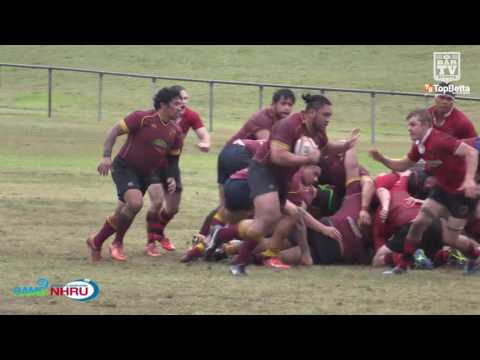 2016 NHRU Round 8 Premier 1 Highlights - Lake Macquarie Roos v Singleton Bulls