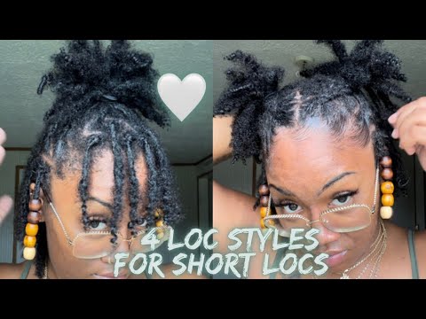Loc styles for short locs / Loc styles for beginners /...