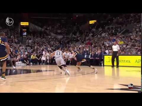 Dante Exum drives and dunks! | Jazz v Spurs 2 Apr 2017