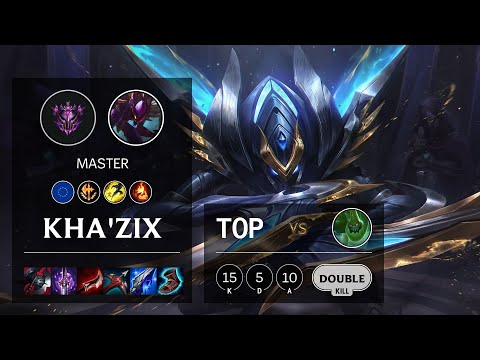 Kha'Zix Top vs Zac - EUW Master Patch 10.16